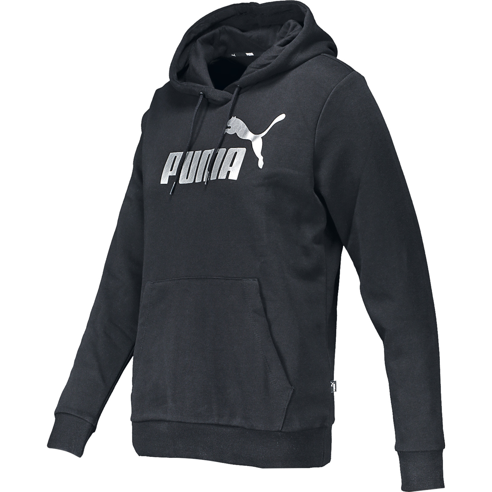Puma Ess Metal Logo Hoody Da, schwarz, M