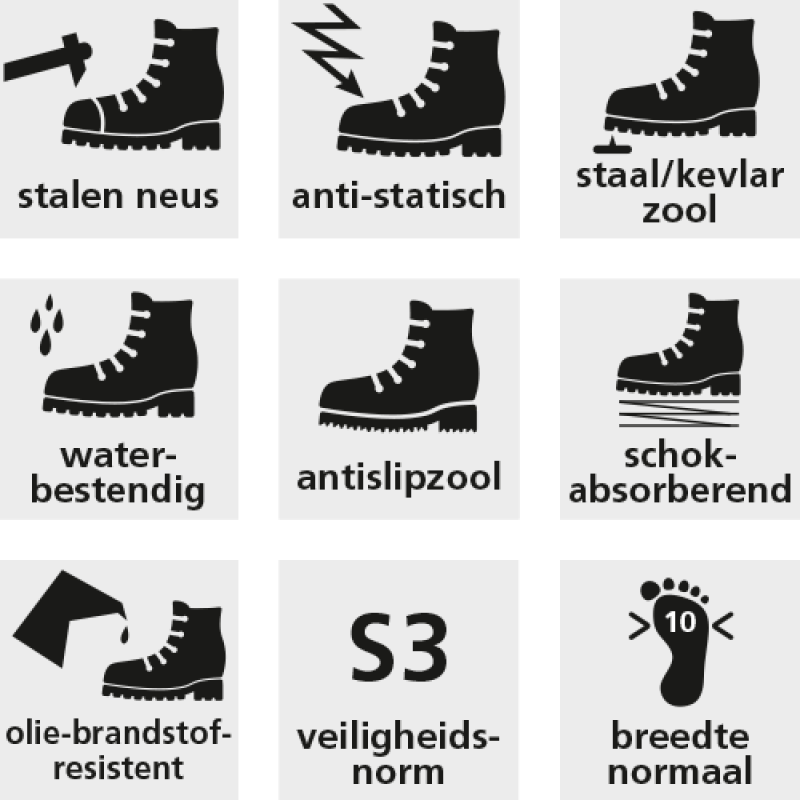 Grisport 72457 - Werkschoenen - Enkellaars - Bruin - 40