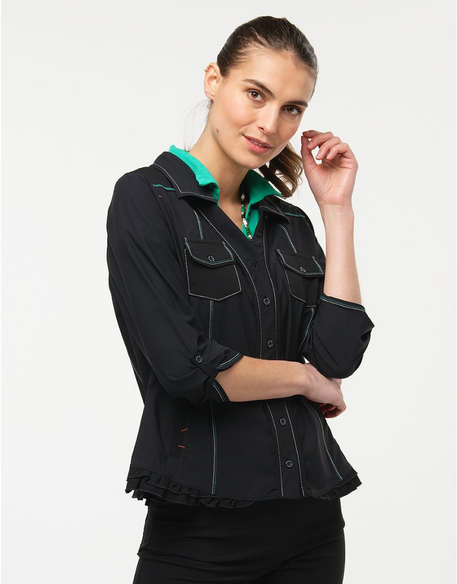 Veste chemise noire