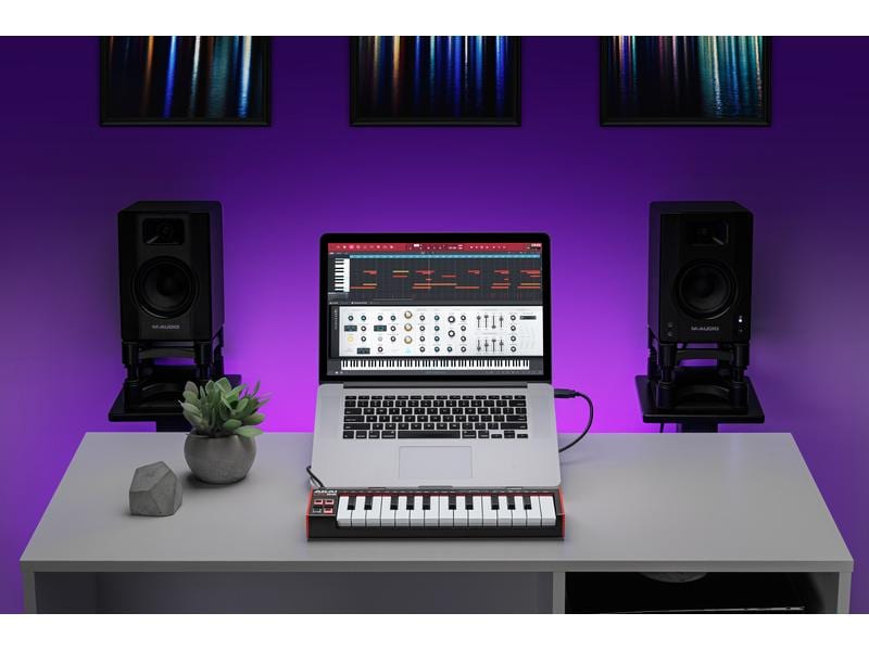 Akai Keyboard Controller LPK25 MKII Perfekter Begleiter für Piano- und Keyboard-spielende Musiker auf der ganzen Welt