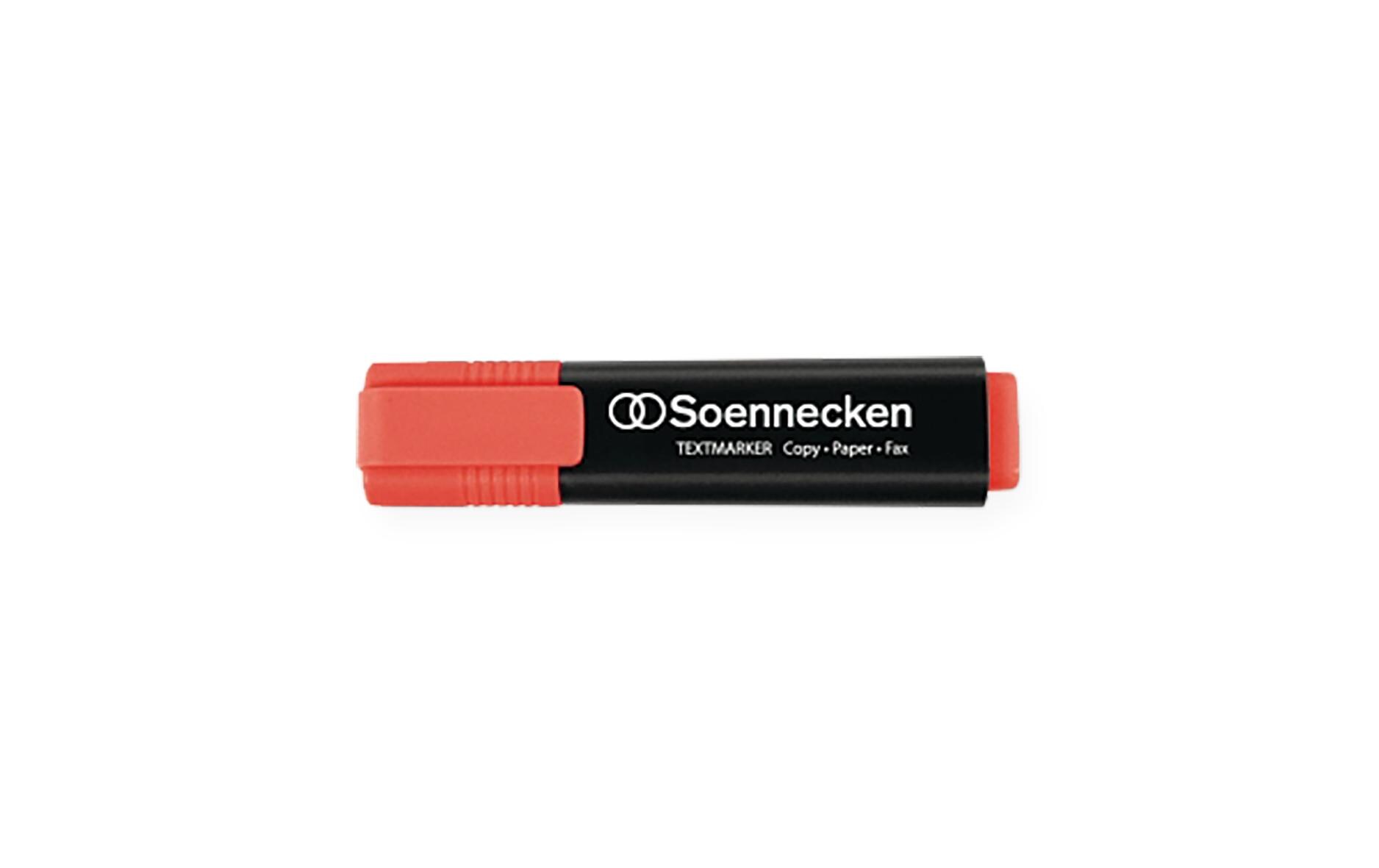 Textmarker RotTextmarker mit Tinte auf Wasserbasis