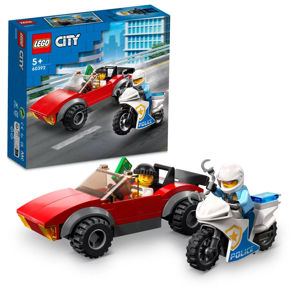 LEGO®CITY 60392 - LA COURSE-POURSUITE DE LA MOTO DE POLICE