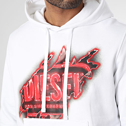 Sweat Capuche A09829-0BAWT Blanc