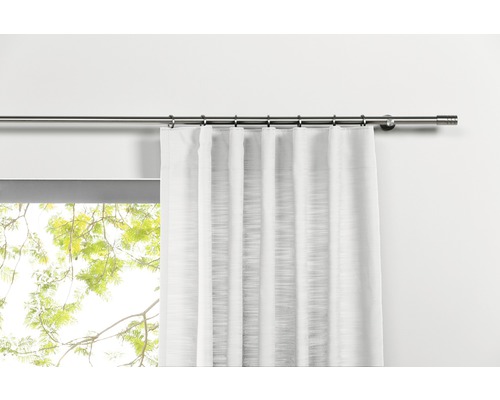 Gordijn met gordijnband, balans, wit, 135x245 cm
