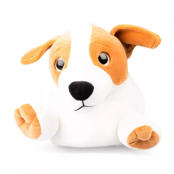 Chaussons peluche chien BEIGE MERRY SCOTT