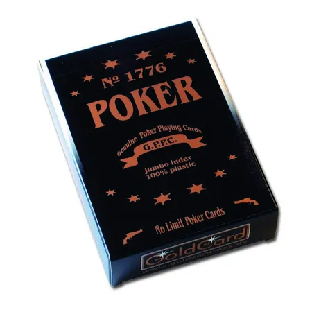 Nürnberger Spielkarten Pokerkarten No 1776 Permium Kunststoff, schwarz