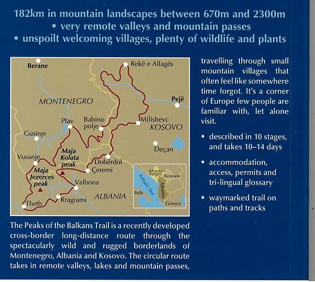 CICERONE - TREKKING THE PEAKS OF THE BALKANS TRAIL