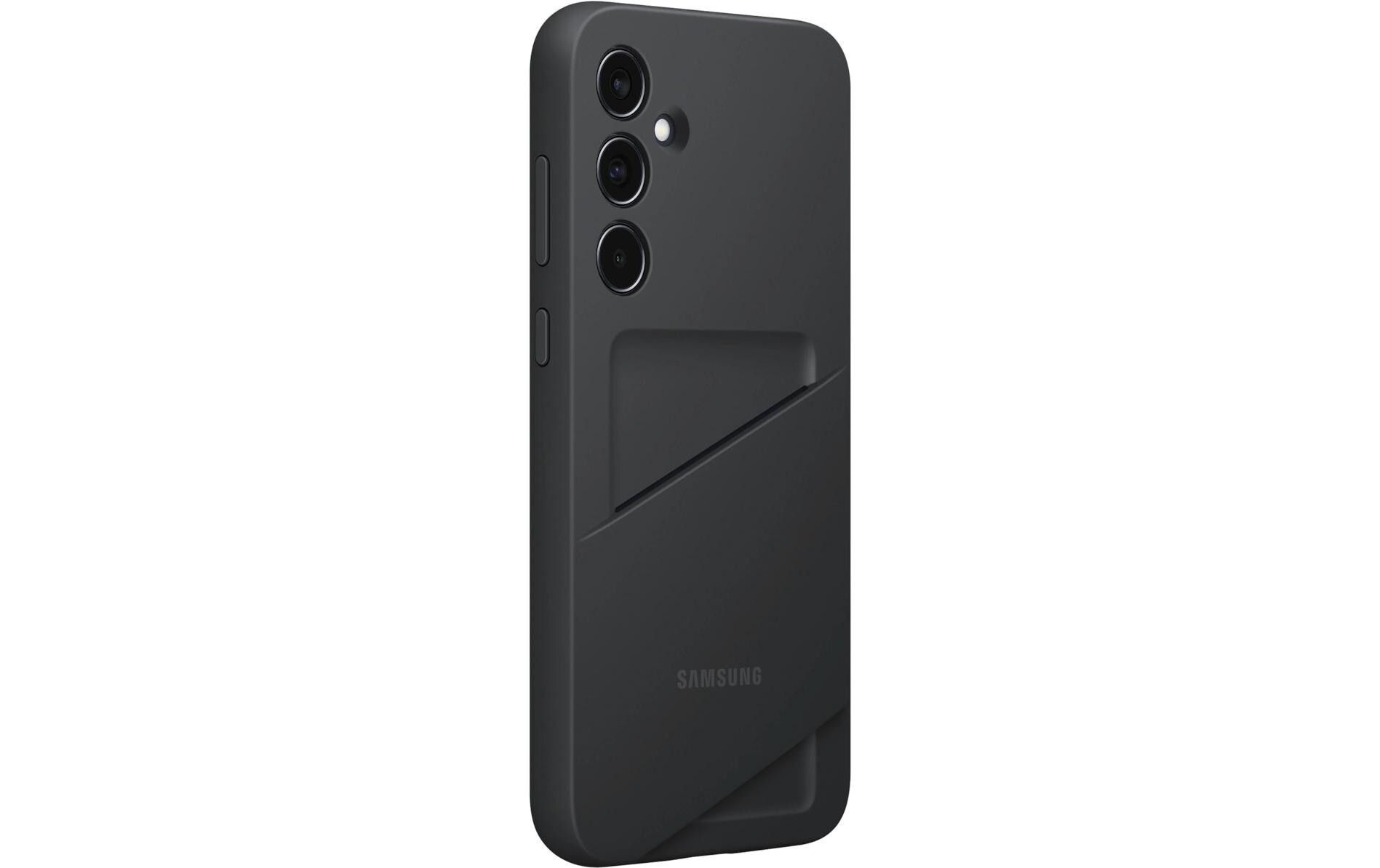 Back Cover Card Slot Galaxy A35 5G SchwarzSchlanke Schutzhülle mit Kartenfach für das Samsung Galaxy A35 5G