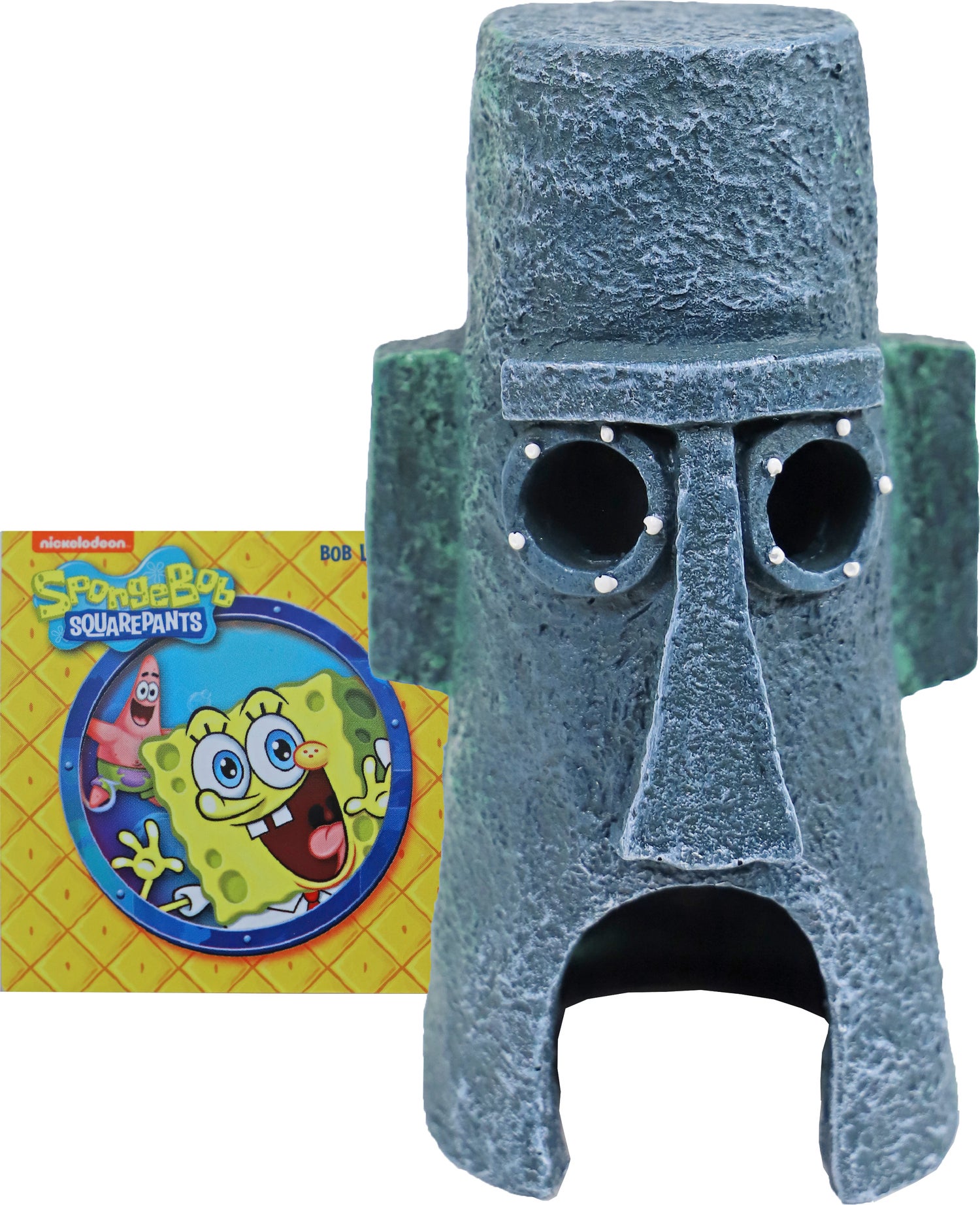 Penn-Plax aquarium decoratie Spongebob Octo's huis grijs 8 x 8 x 15,5 cm