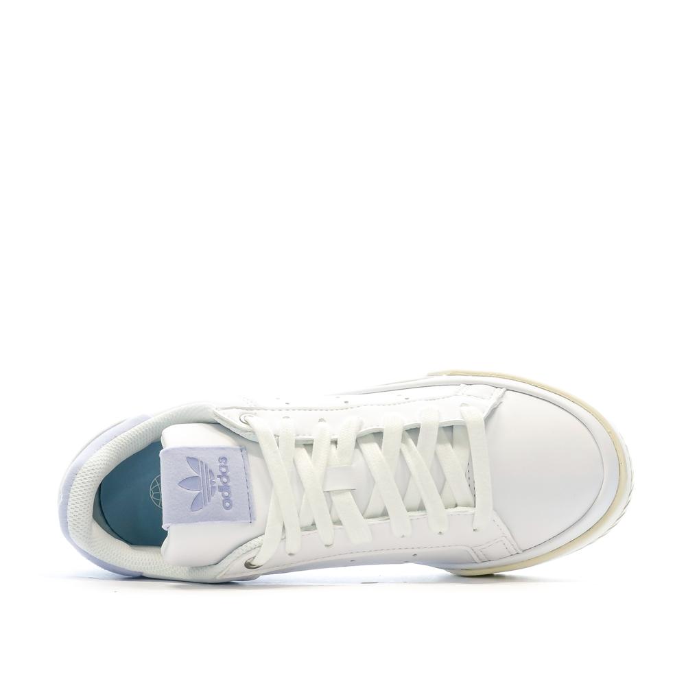 Adidas Baskets Blanche/Mauve Femme Adidas Court Tourino W GZ0835