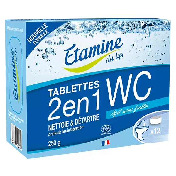 Étamine du Lys Sanitaire Comprimidos Higiênicos Bio 2 em 1 12 unidades