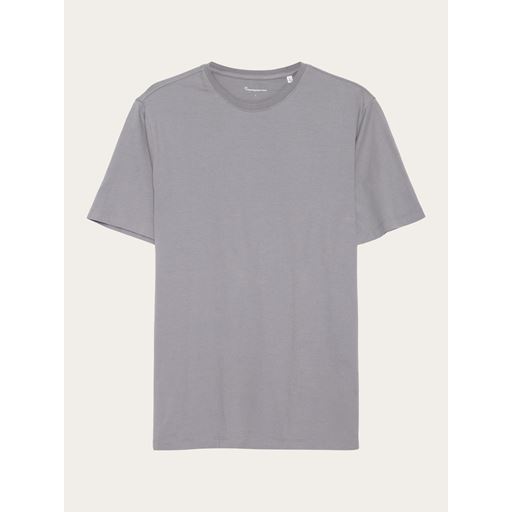 Knowledge Cotton Apparel Agnar Basic T-shirt, Sharkskin, XXL