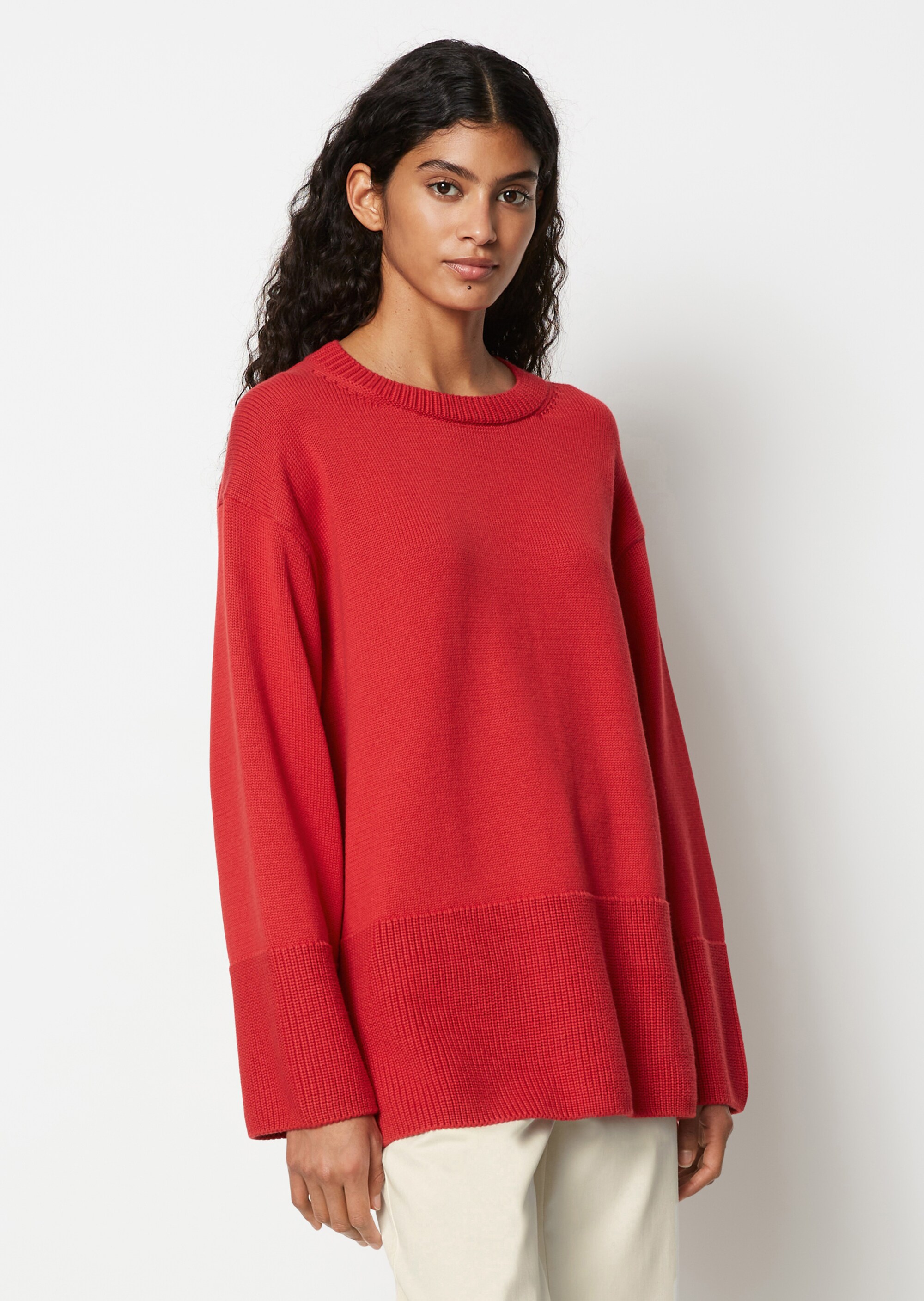 DfC Oversize Strickpulloveraus schwerem Baumwoll-Garn gestrickt