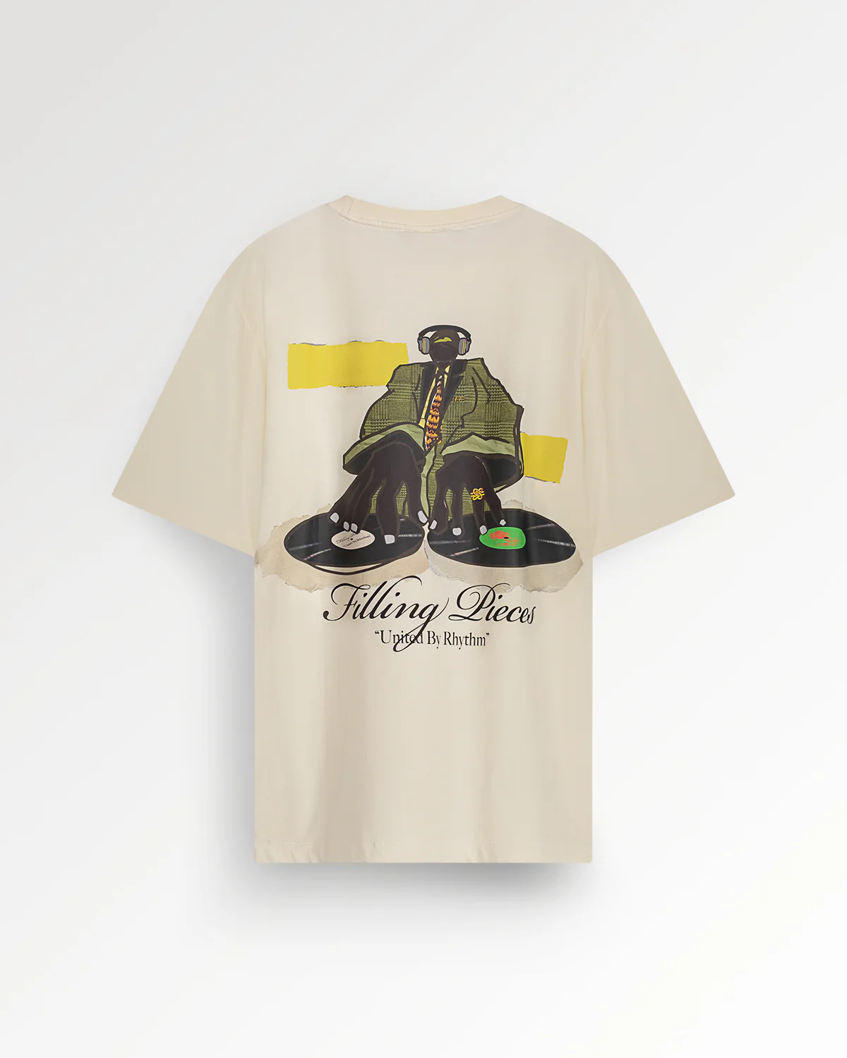T-shirt DJ Antique White