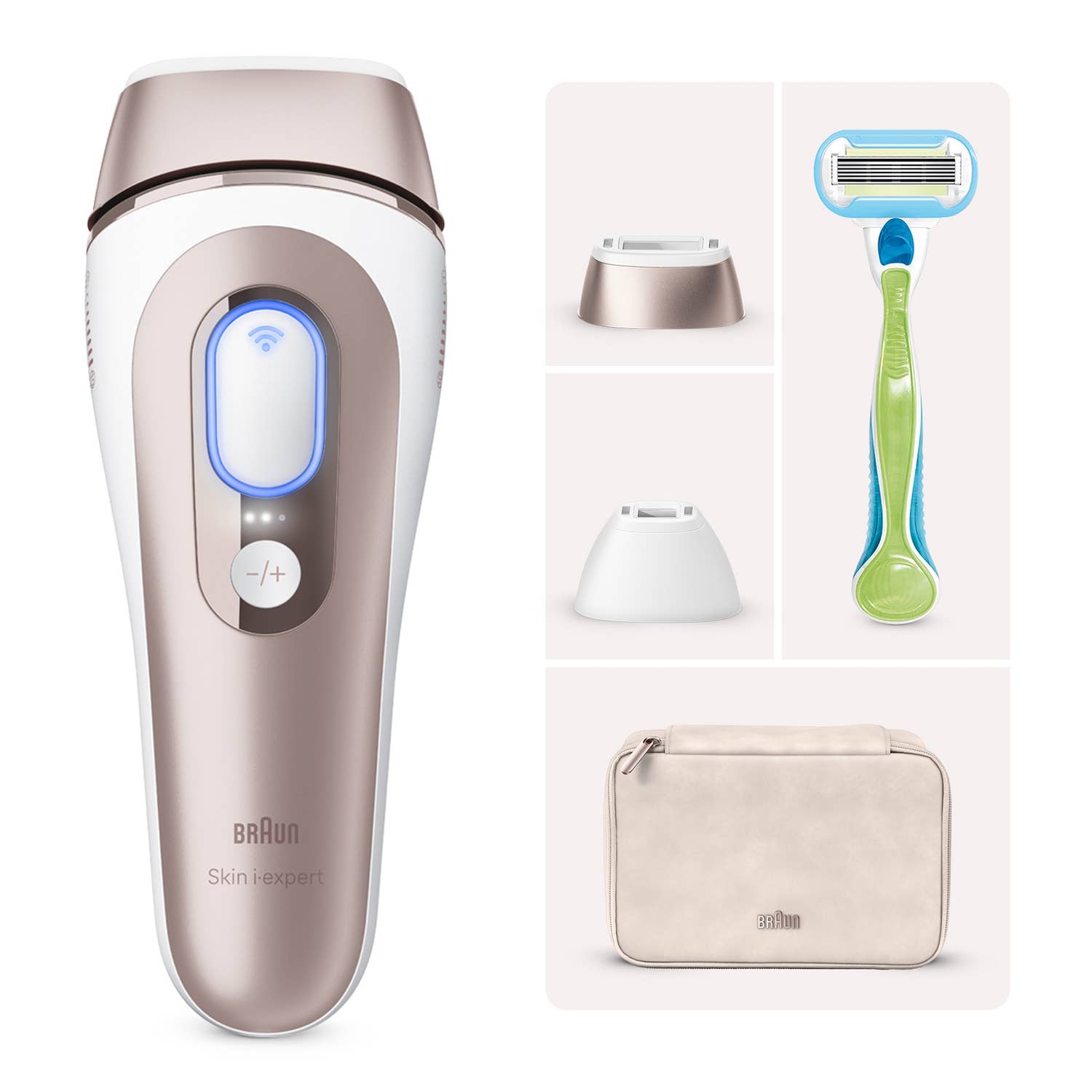 Braun Smart IPL Skin i·expert PL7147, Haarentfernung für zu Hause, Gratis App, Aufbewahrungstasche