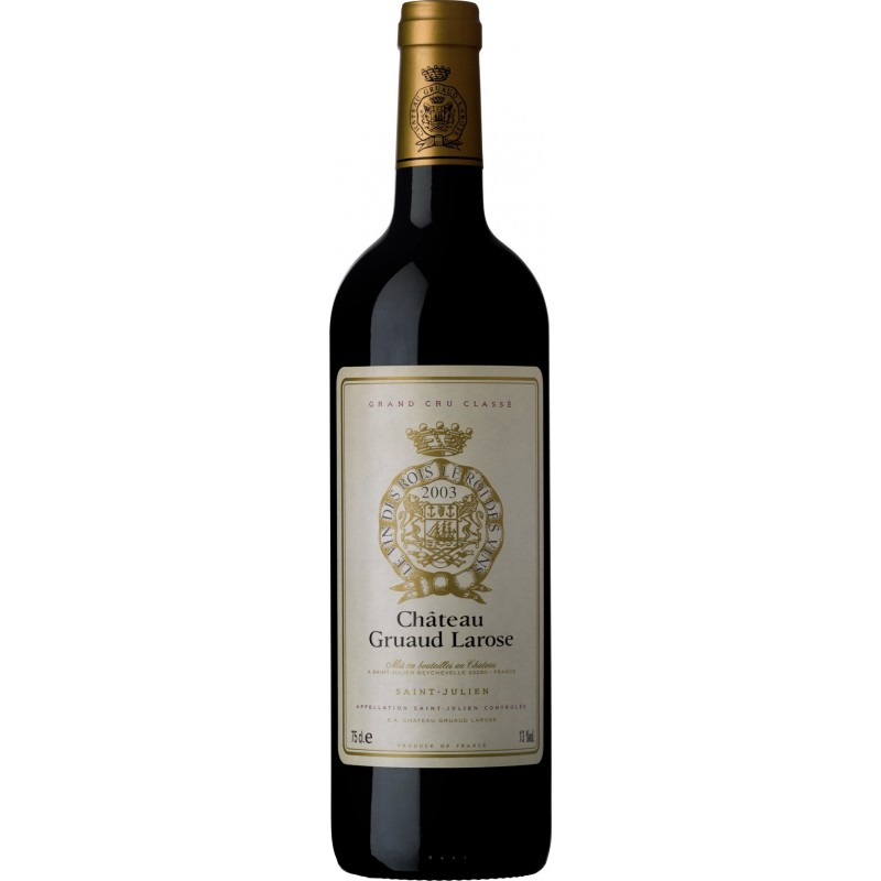 Château GRUAUD LAROSE 2003 - Saint-Julien - 2ème Cru Classé - par Caisse bois de 12 bouteilles 75 cl