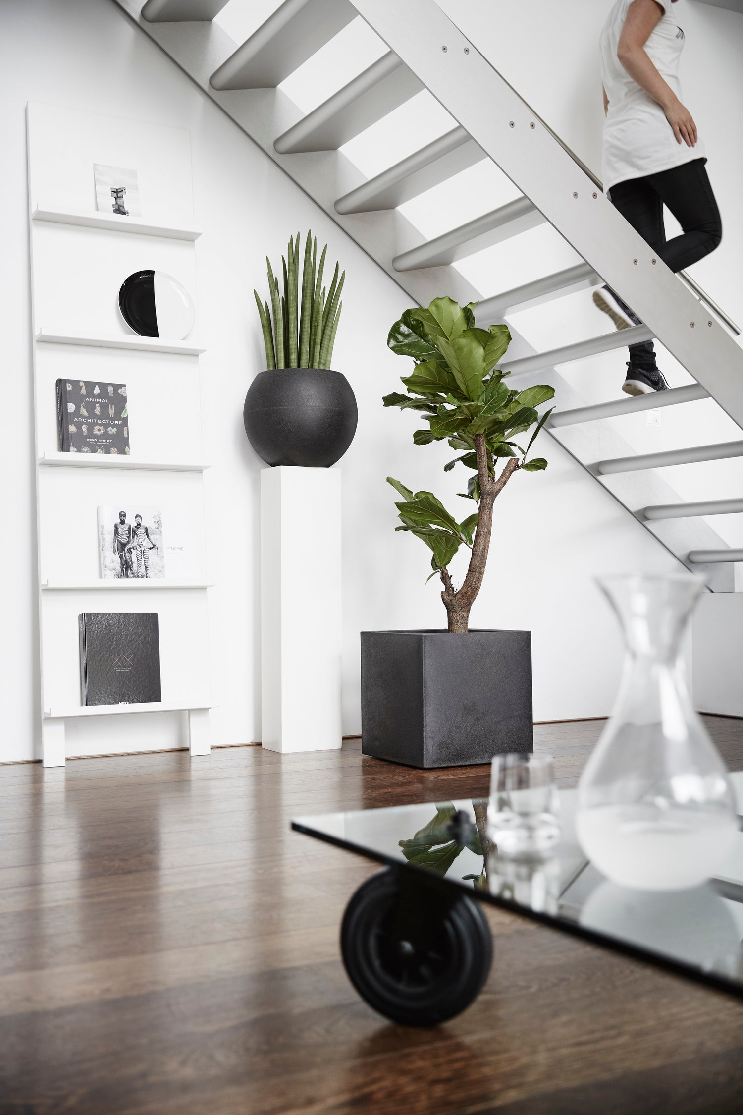 Capi Europe plantenbak Urban Smooth zwart 30 x 30 x 30 cm