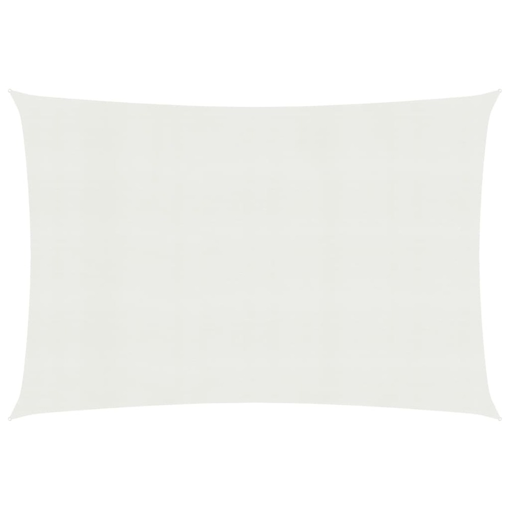 Voile toile d'ombrage parasol 160 g/m² 2,5 x 4,5 m pehd blanc