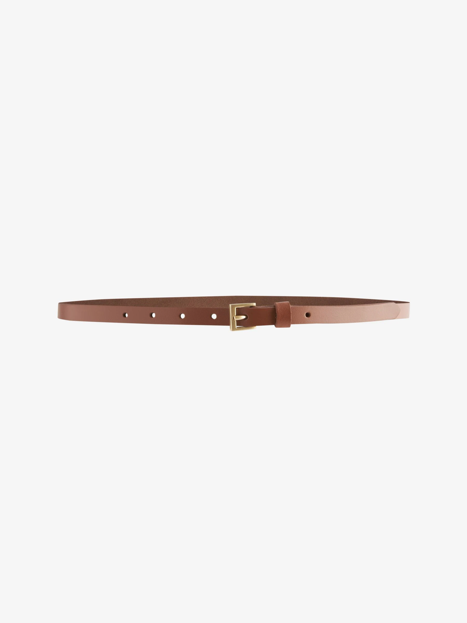 Lichtbruin - Smalle leren riem