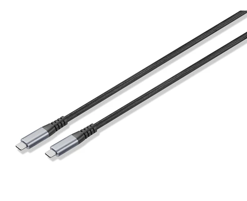 Andersson USB-C - USB-C 3.2 PD100W Braided Black/Space Gray 1,5m