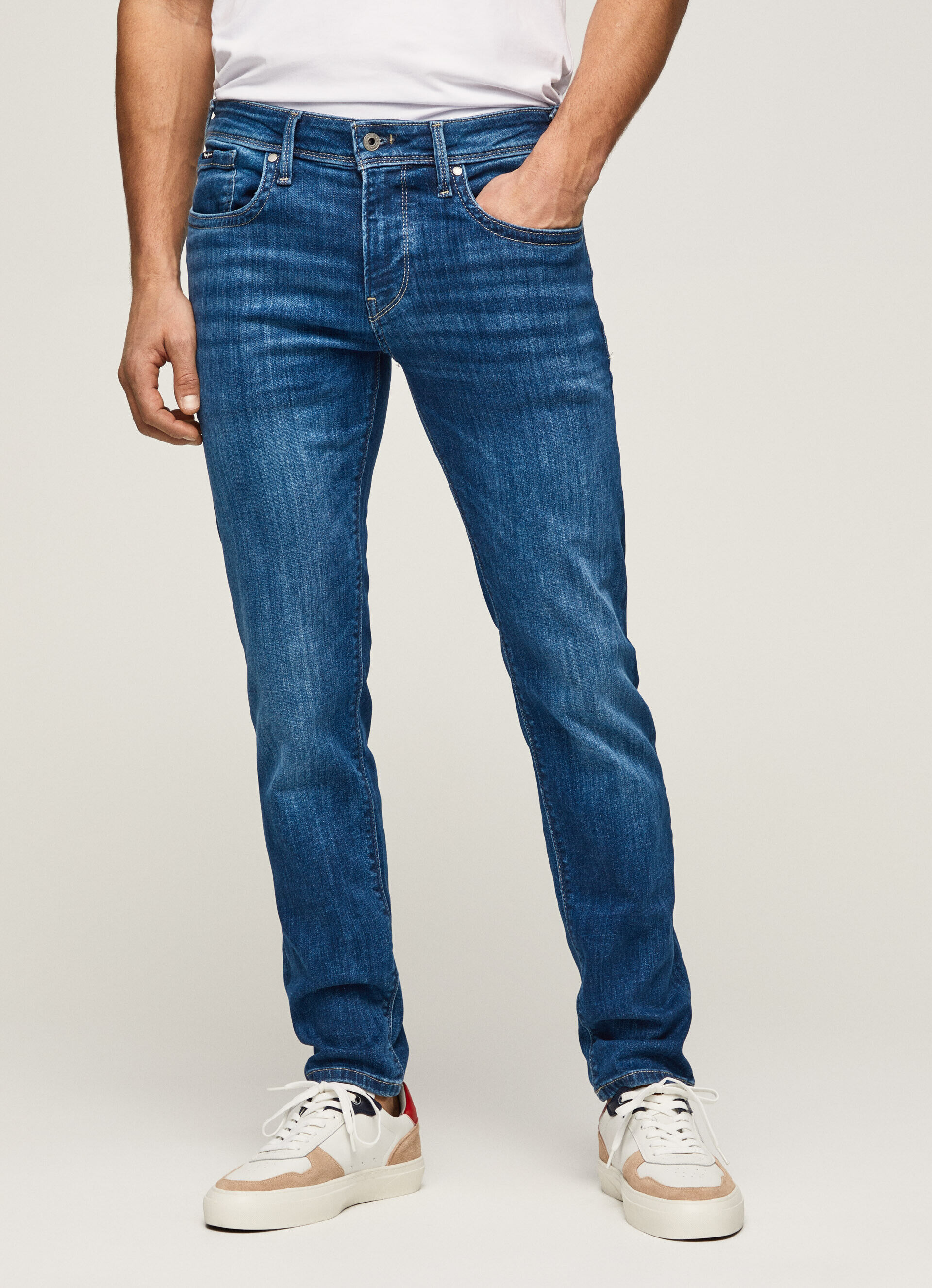 Calça jeans Hatch Fit Slim com cintura baixa - jeans