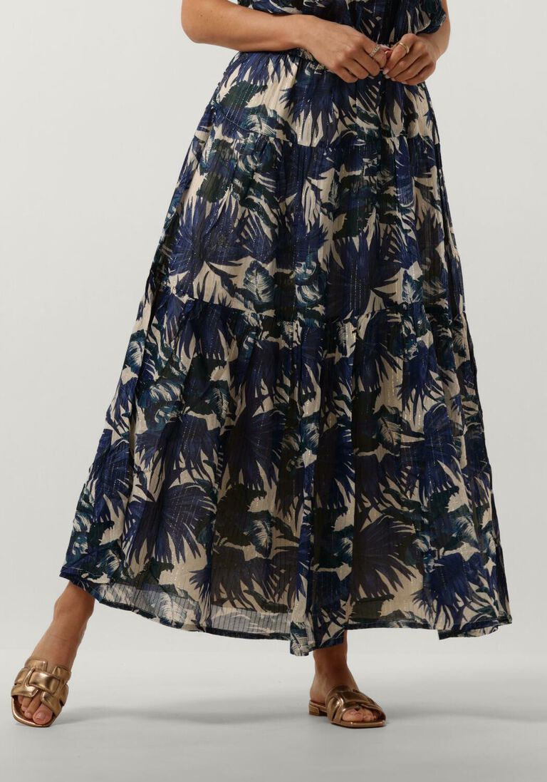 LOLLYS LAUNDRY blauwe lollys laundry maxirok sunsetll maxi skirt