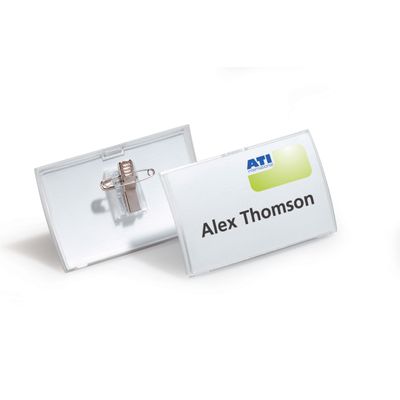 Durable - Lot de 5 Porte-badges transparent - 54 x 90 mm