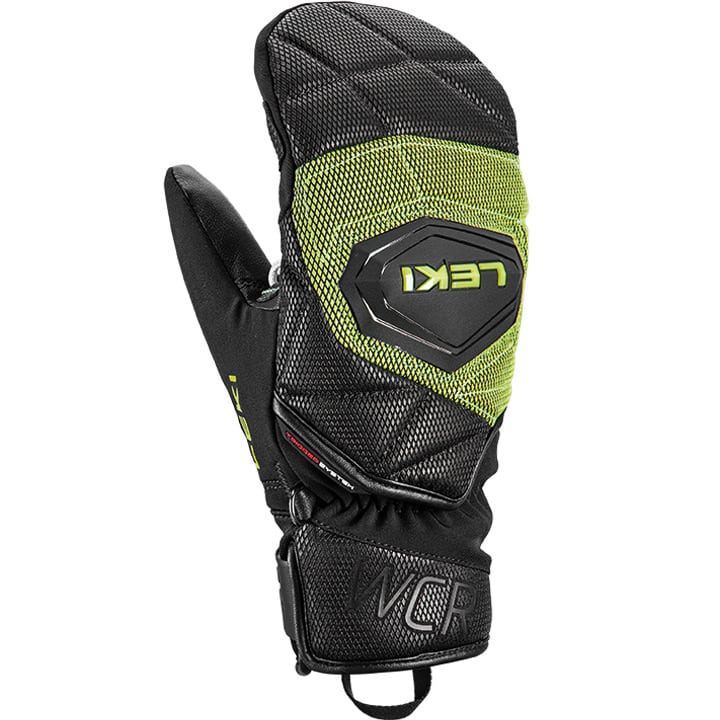 Leki Junior Fäustling WCR COACH 3D black/ice lemon | Leki | L | Brands | XSPO-Fashion