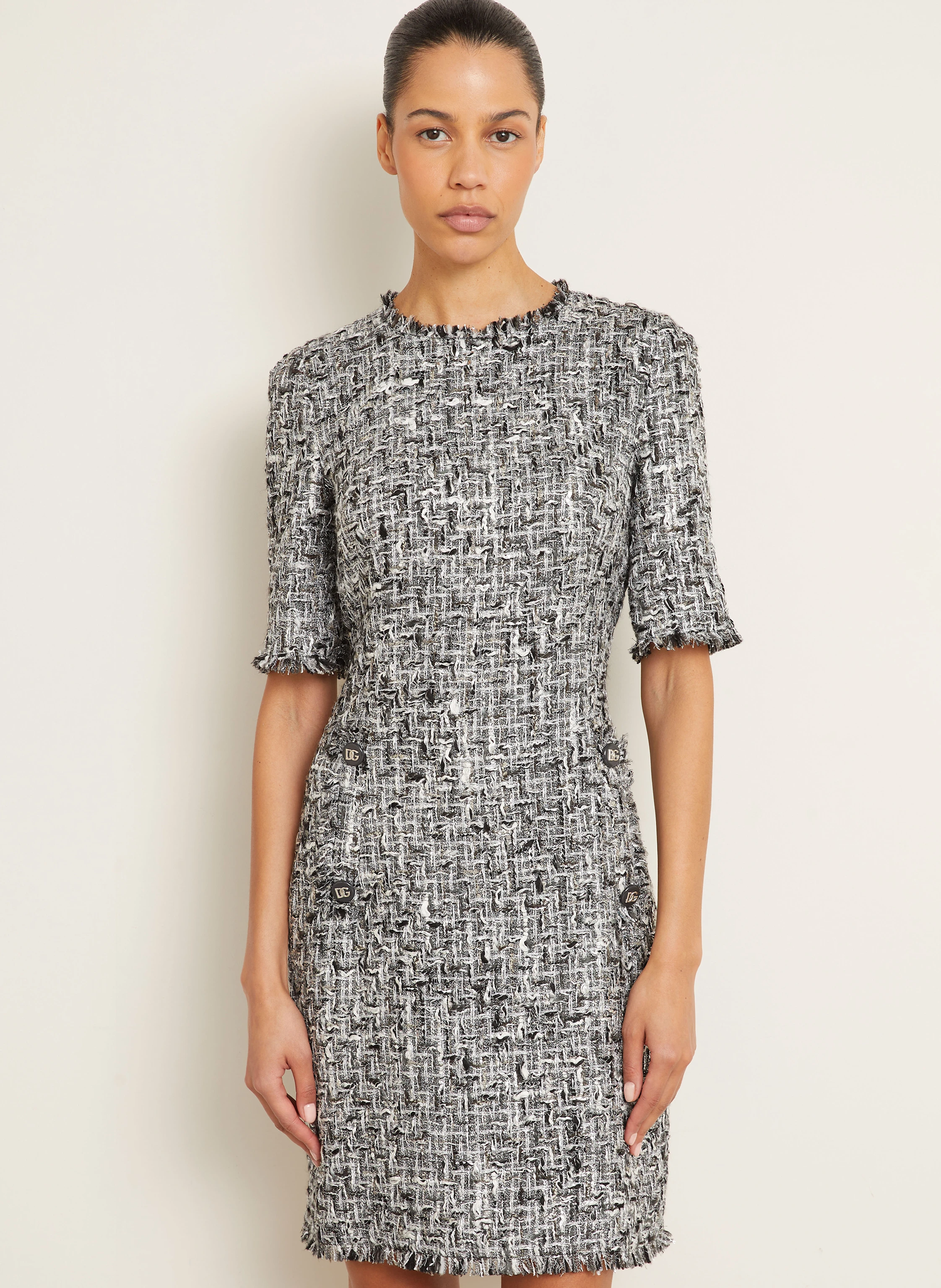 DOLCE & GABBANA Bouclé-Kleid RACHEL