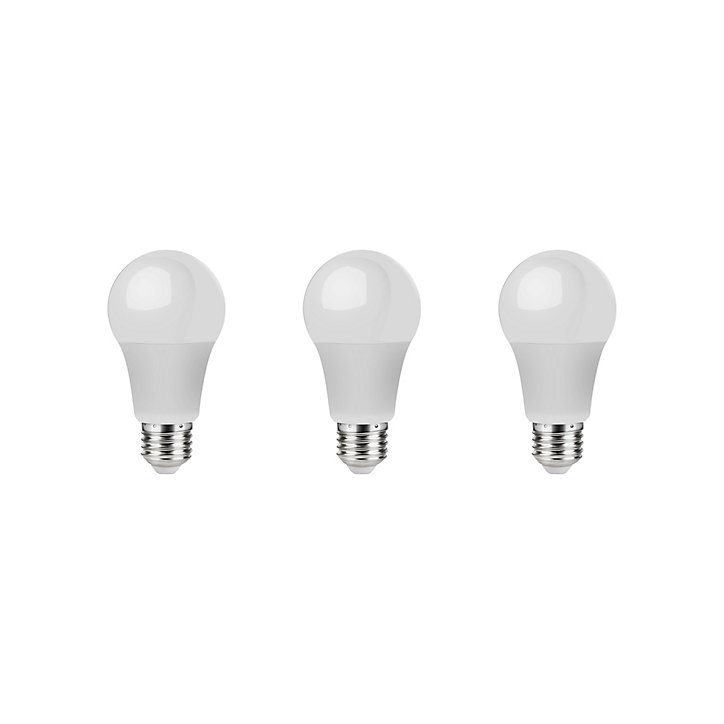 Lot 3 ampoules LED A60 E27 1521lm 13.8W = 100W Ø6cm Diall blanc neutre