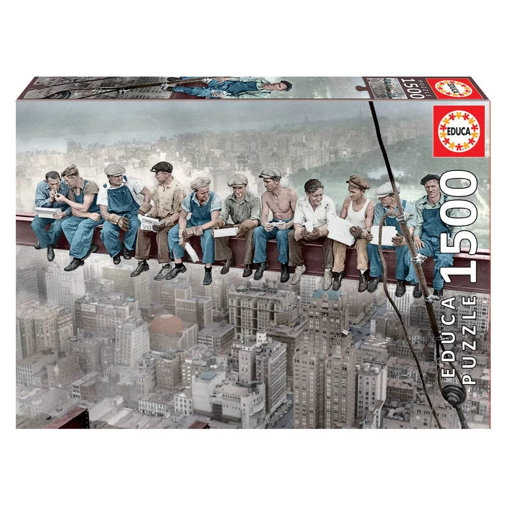 PUZZLE 1500 PIECES LUNCH SUR UN GRATTE-CIEL