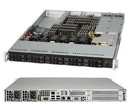 Supermicro SC116 AC2-R706WB2 - Rack-monterbar 1U - forstærket forlænger ATX - SATA/SAS/PCI Express - hot-swap 750 Watt - sort - USB