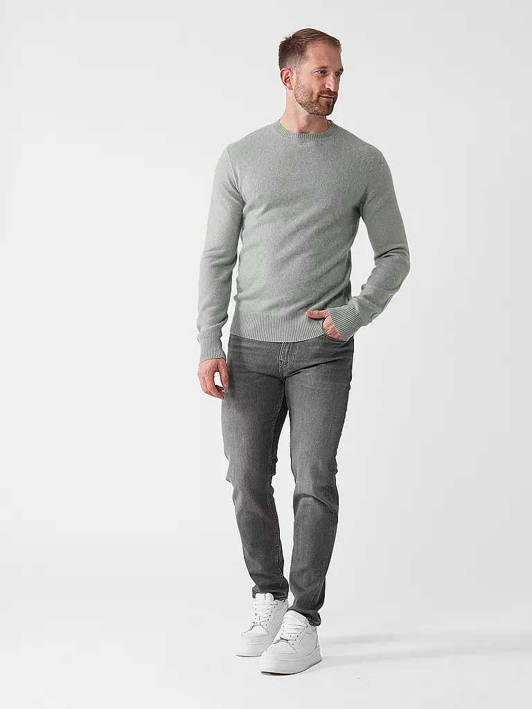 BOSS Pullover ESCRITO hellgrün