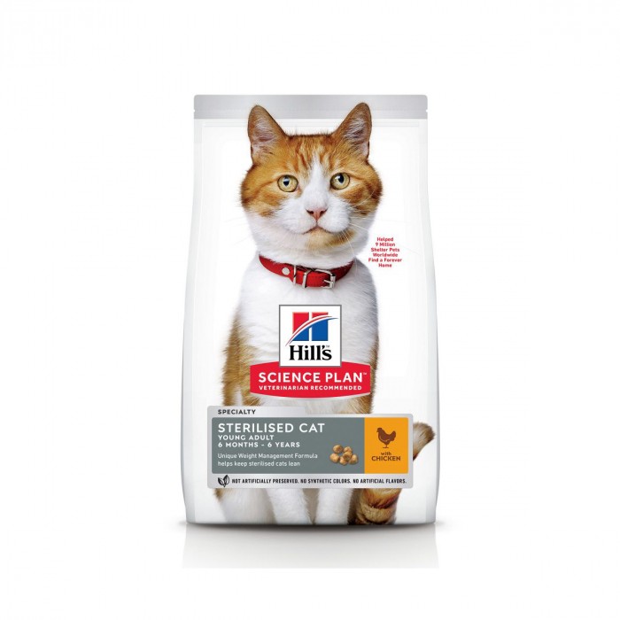 HILL'S Science Plan Sterilised Adult au Poulet - Croquettes pour chat