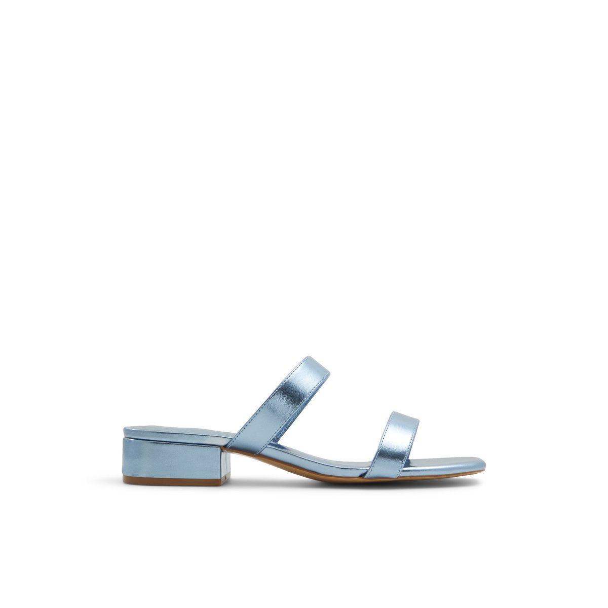 K STUDIO-Withe-Mules Sandales - Talon bloc - Bleu