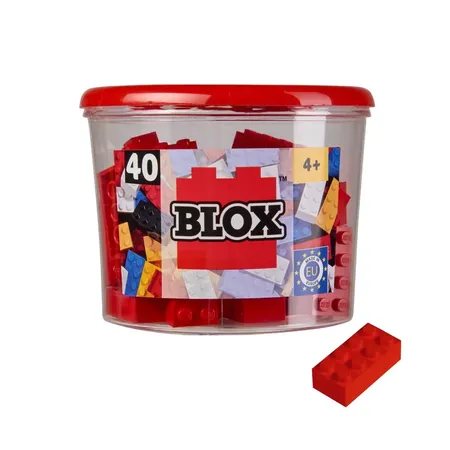 Simba Blox 40 rote 8er Steine in Dose