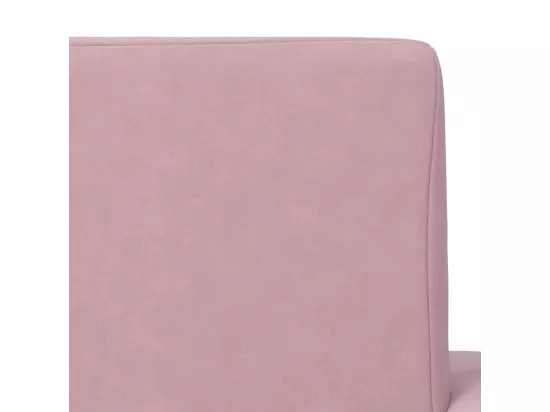 Canapé-lit pour enfants Rose Peluche douce