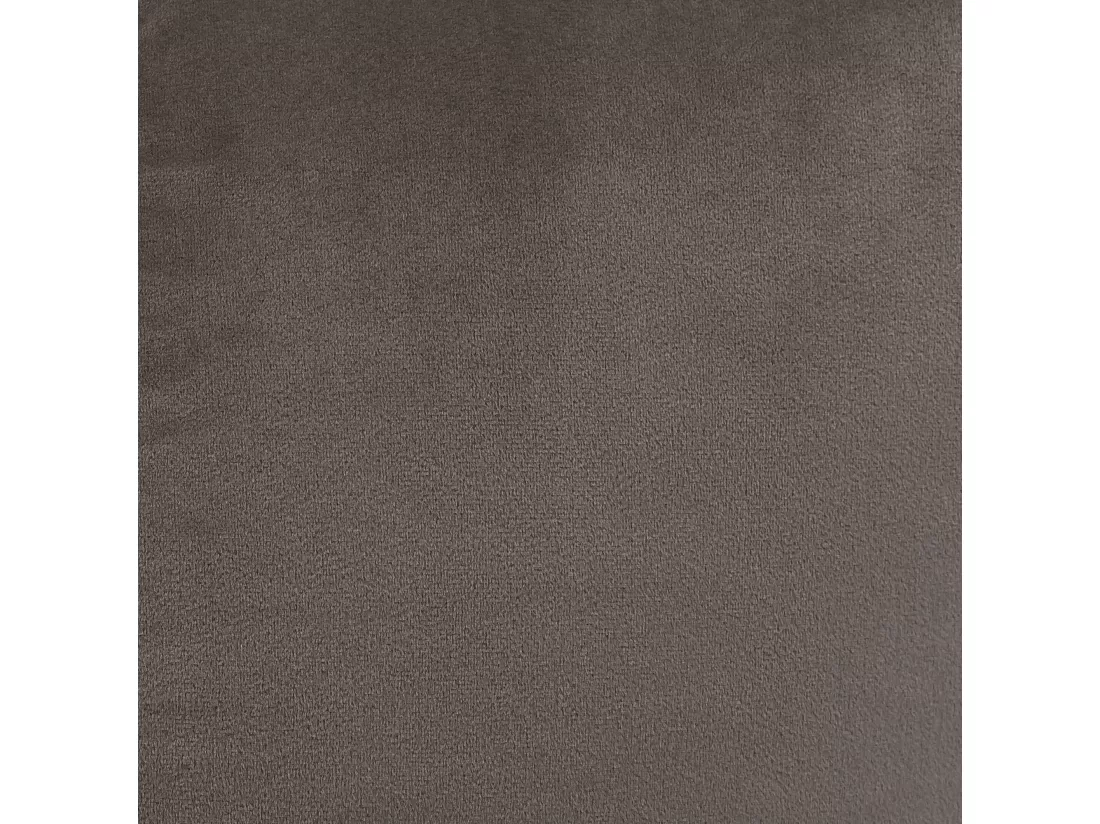 Pouf fauteuil avec repose-pied velours gris anthracite - SIRENA
