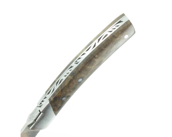 Le Thiers Pirou 10 cm Ronce de Noyer stabilisée Couteau de poche Le Thiers par Goyon Chazeau