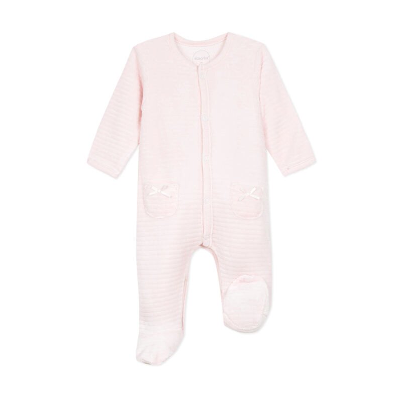 Dors-bien bébé fille en velours ottoman bio Absorba Aucune nuance