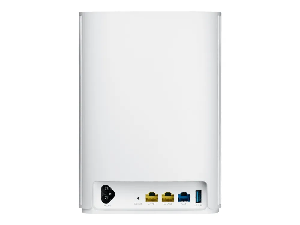 ASUS ZenWiFi AX Hybrid (XP4) - Wi-Fi-system - (2 routere) - op til 5500 sq.ft - mesh 1GbE, HomePlug AV (HPAV) 2.0 - Wi-Fi 6 - Dual Band