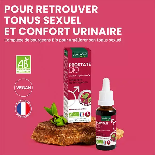 Santarome Bio - Complexo Tri Orgânico para Prostatite - 30ml
