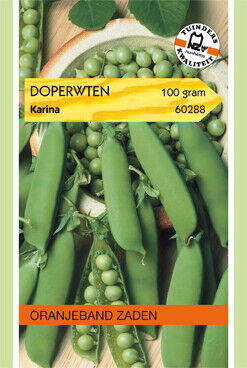 Oranjeband zaden Doperwten Karina - Groentezaden - 100 Gram