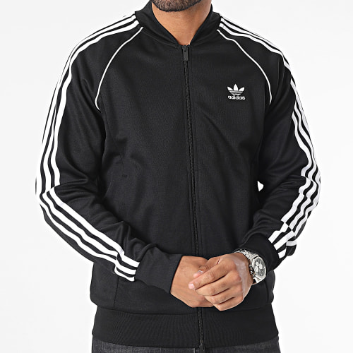 Veste Zippée A Bandes IM4545 Noir