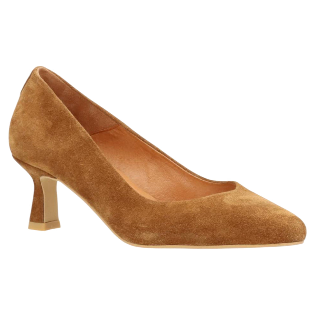 Pumps, kvinder, brun ruskind