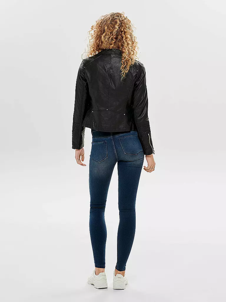 ONLY Jacke in Lederoptik ONLGEMMA schwarz