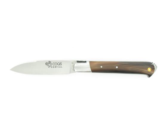 5 Coqs Corne Blonde Couteau de Poche - Le Savoyard par Fontenille Pataud