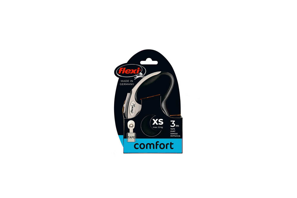 Flexi New Confort Tape - Rollijn - Hondenriem - roze - XS - 300 cm