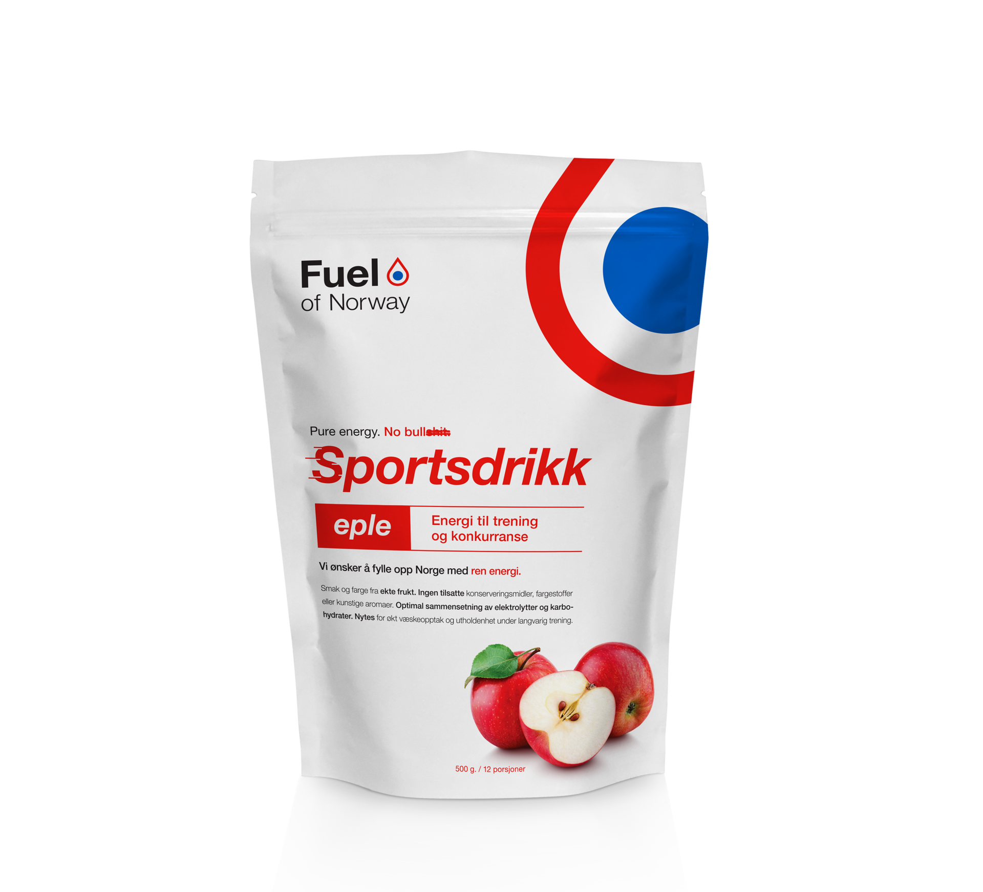 Fuel Of Norway Sportsdrikke 500g Eple