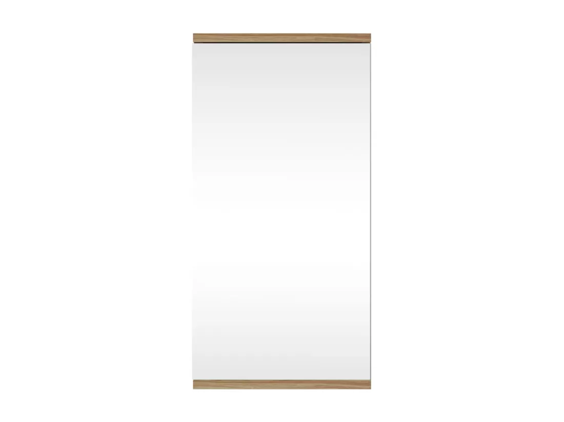 Armoire de bain à miroir d'angle chêne 30x24x60 cm